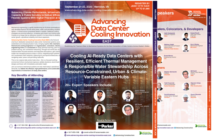 Advancing Data Center Cooling Innovation East Brochure Image
